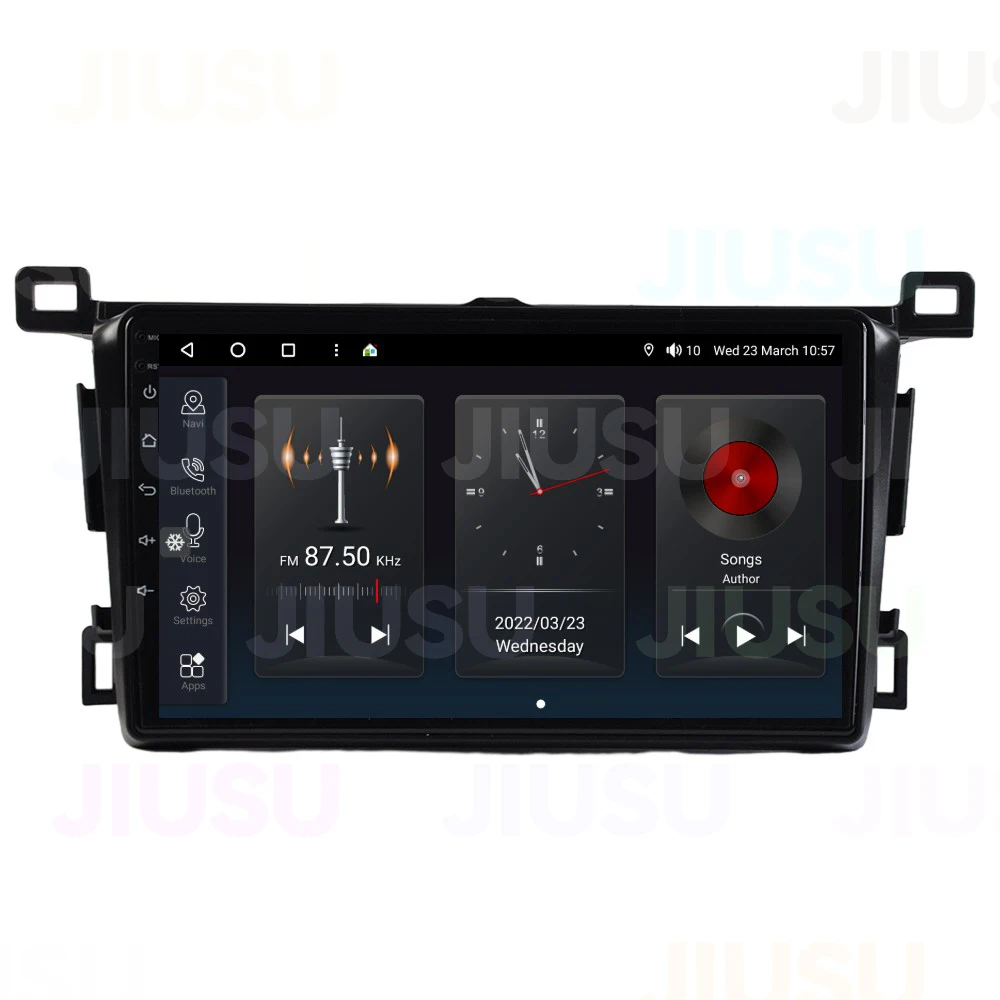 Touch Screen Android 13 Car Radio GPS Navigation DVD Player Stereo Multimedia Audio System For Toyota RAV4 2013-2018 With DSP