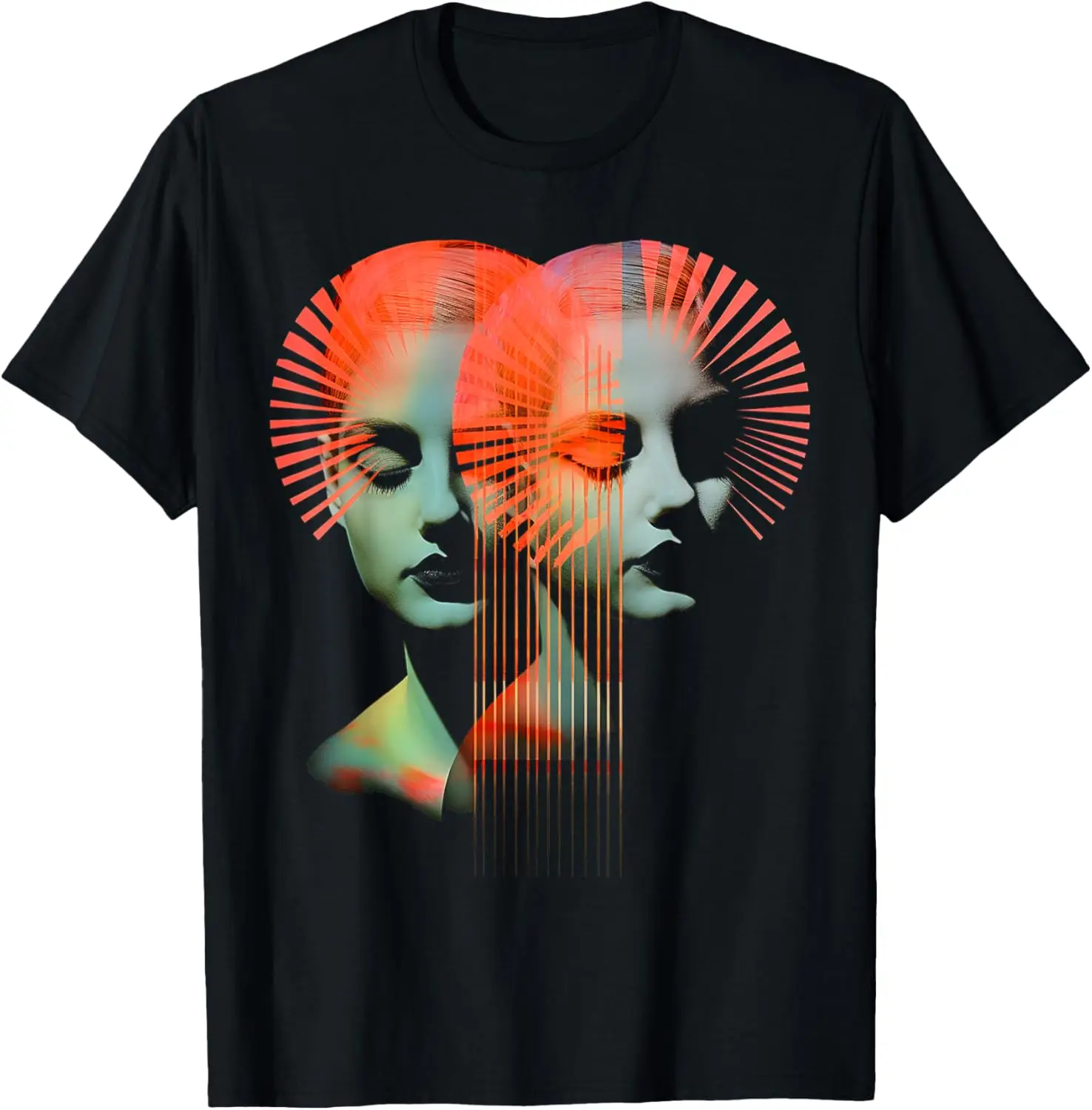 

Женская футболка с художественным графическим рисунком