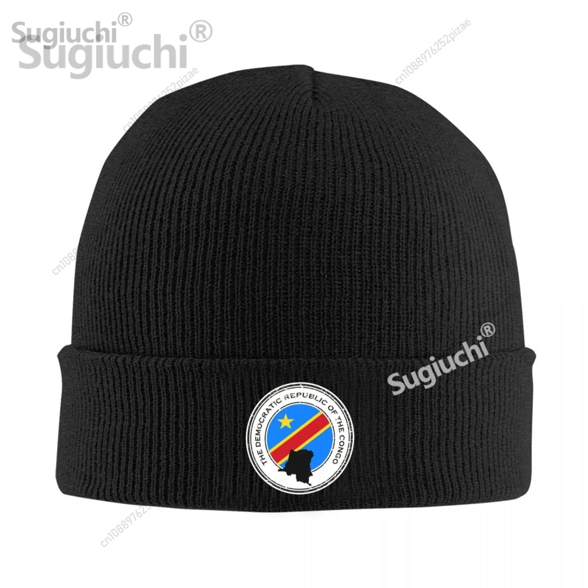 

Флаг Демократической Республики Конго с картой, шапка-бини, вязаные шапки для мужчин и женщин, крутая зимняя теплая шапка унисекс для взрослых для подарка