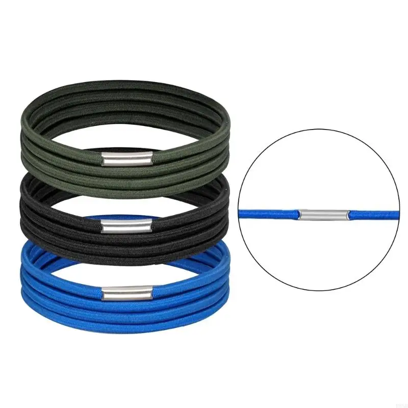 Pack Of 3 Adjustable Elastic Trash Bag Fasteners NonSlip Rubber Bands For Kitchen Camping Car Waste Bins Fastener Set B95B