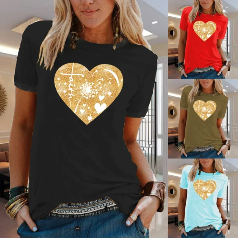 القطن 100% الحيوان زهرة الأبجدية نمط مطبوعة تي شيرتات قصيرة الاكمام المرأة موضة عادية بنات بنين قمصان الأطفال #3