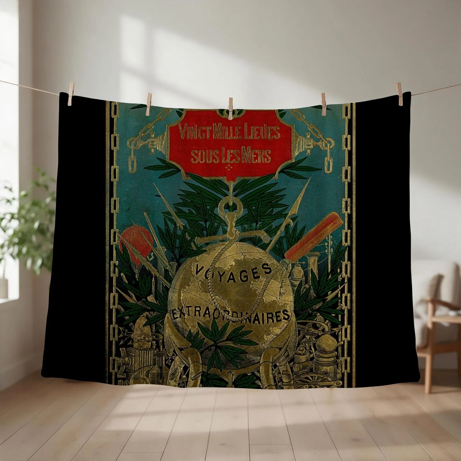 Jules Verne Extraordinary Voyages Throw Blanket halloween Flannels For Baby Summer Blankets