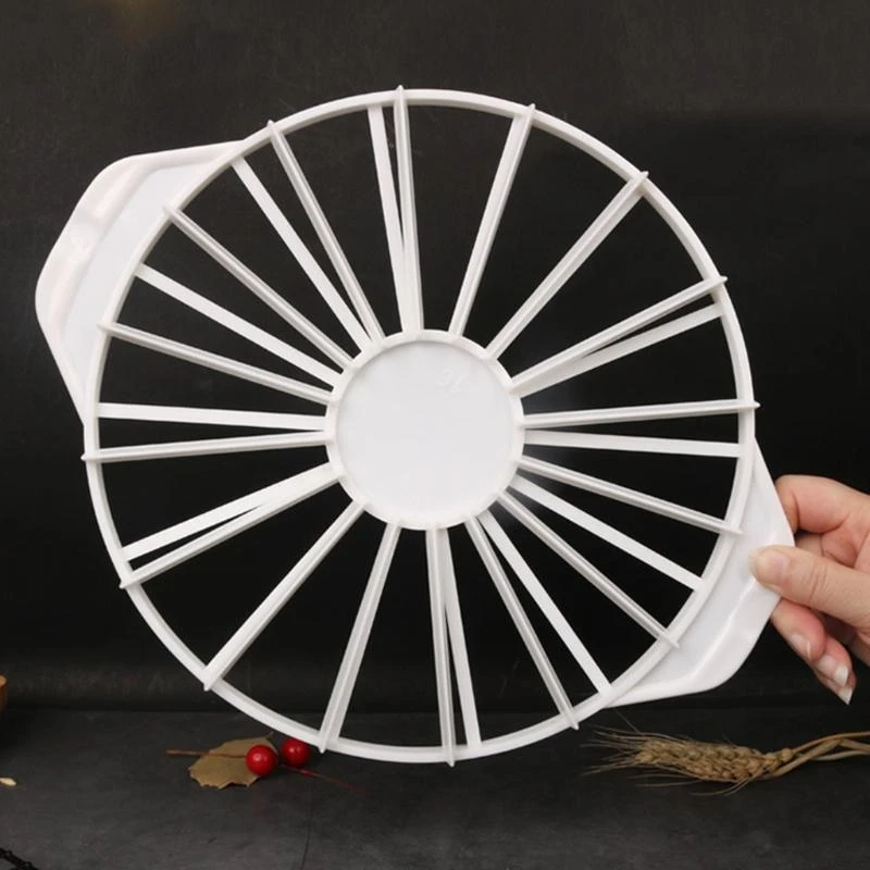 14/16 PCS Bread Cake Divider Equal Portion Cutter Slice Marker Baking Tool White,Birthday Party Accessories Kitchen Cake Utensil