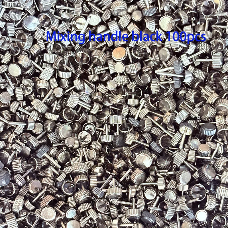 Accessoires de montre, poignées mixtes noires, 100 pièces, pour usage DIY, apprentissage, réparation et usage professionnel
