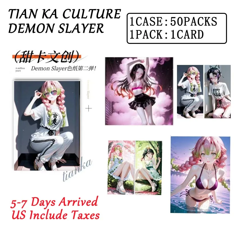 

2025 оптовая продажа Demon Slayer аниме коллекционные карты CTG сексуальная богиня Doujin игрушка подарки купальник Feastrd Exchange