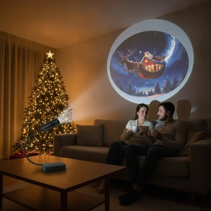 Projector Night Light 1 Set Multiple Rotatable Projection Effects for Bedroom Relaxing Ambient Decor
