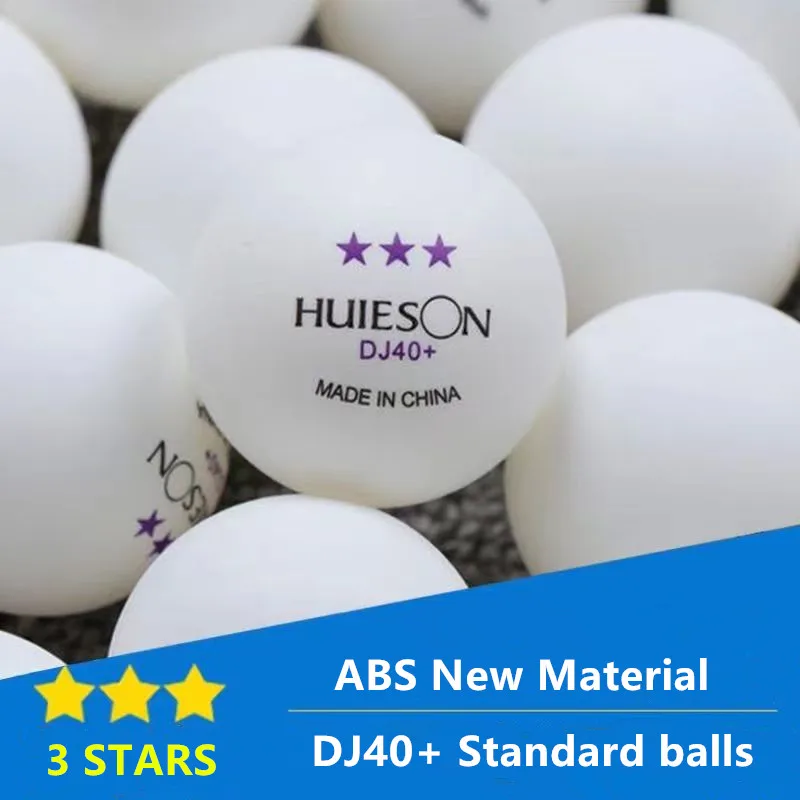 Nieuwe 3 Sterren 20 ~ 100 STUKS ABS 40 + Nieuwe Materiaal Tafeltennisballen Professionele Pingpongballen Trainingsballen