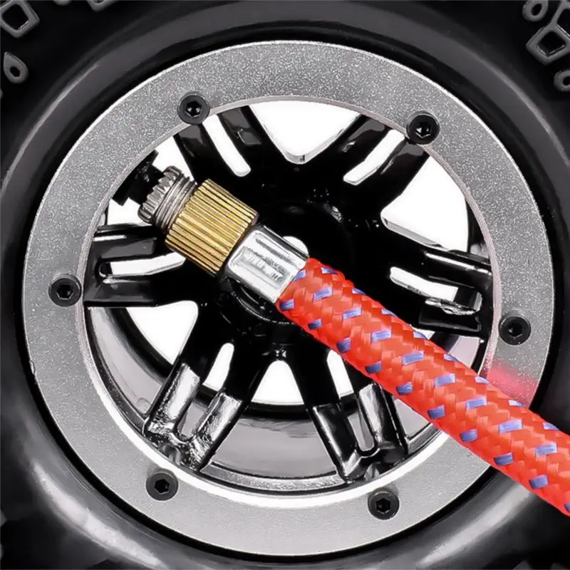 ABUM-4 PCS SCX10 AX10 Inflatable Tire Wheel For 1/10 RC Crawler Truck Wraith SCX10 ,Black