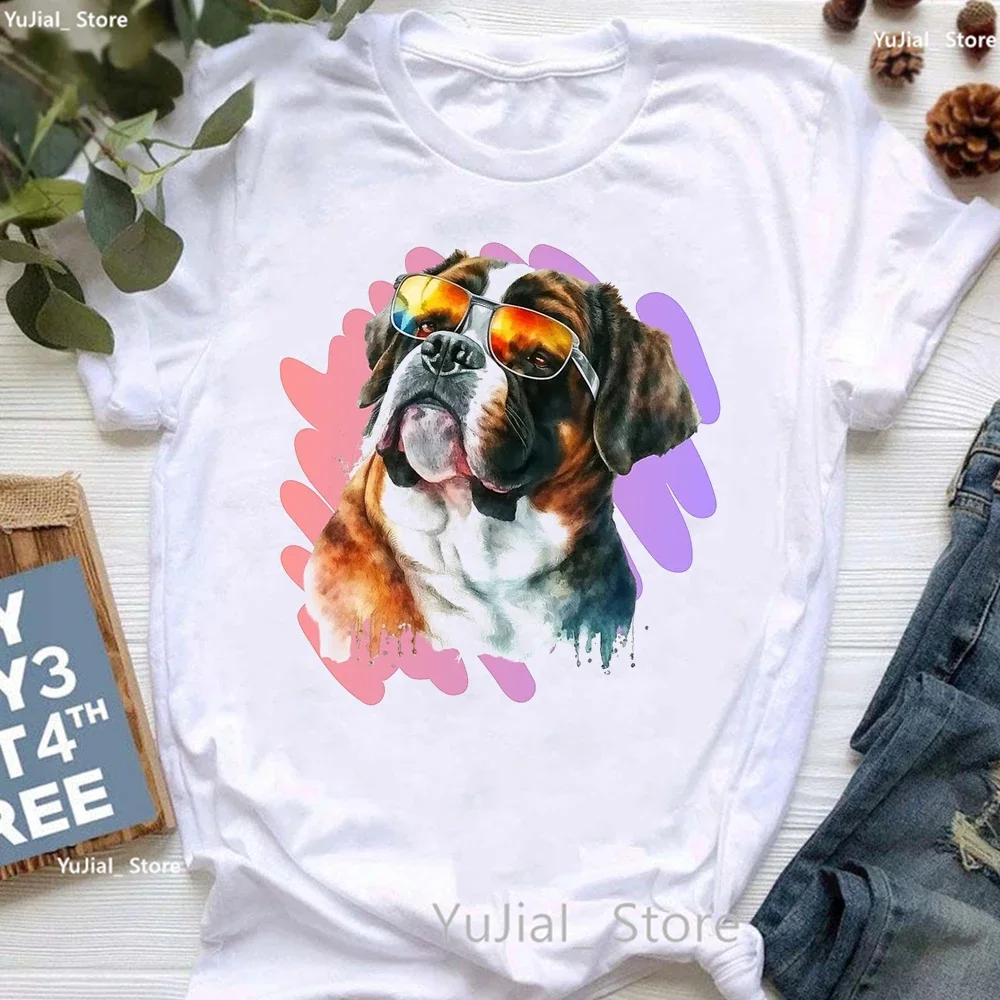 

Dachshund Love Flowers Animal Print T Shirt Women Kawaii Greyhound/Bernese Mountain/Pug/Poodle Puppy Tshirt Girls Kawaii Clothes