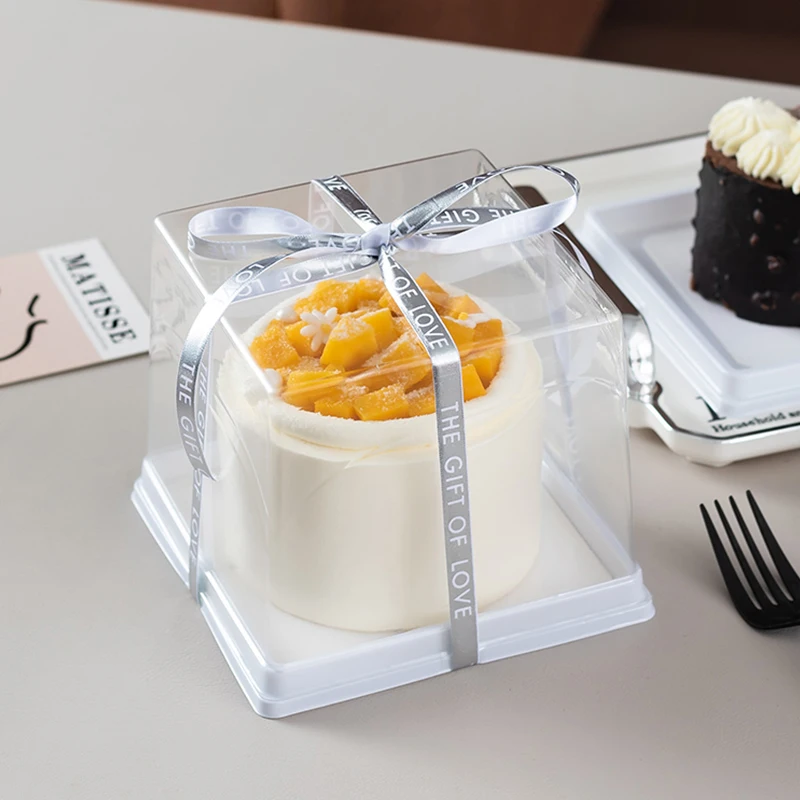 

10 шт., 4/5 разноцветных кондитерских коробок с прозрачной крышкой