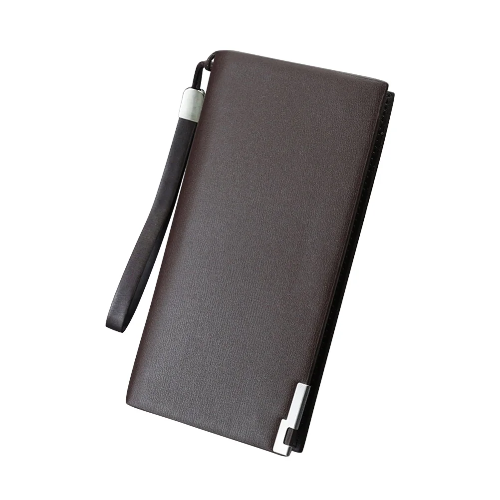 

Large Capacity PU Long Paragraph Wallet Zippered Multi Slots Holder Phone Cash Card Storage for Men Business Office
