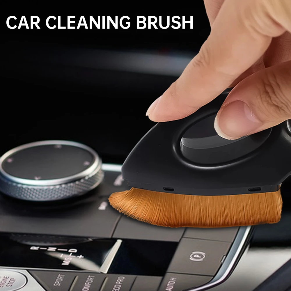 

Car Cleaning Brush Handle Brush Cleaner Prefessional Anti-static For Car Interior Detailing Cleaner Brush Turntable Dust Remover