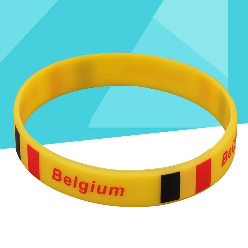 Adjustable Sports Wristband Breathable Football Play Wristbands Adult Colorful Silicone Bracelet Fitness Country