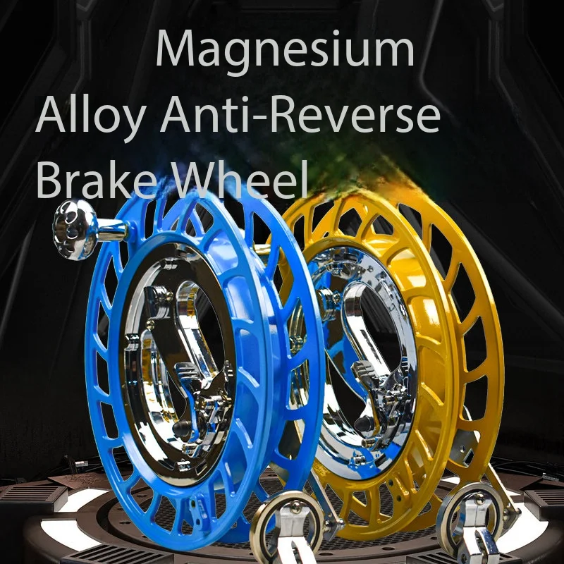 Single Double Grip Fishing Wheel, Outdoor Kite Flying, Boat Fishing, Aluminum Alloy Material Handbrake Anti Reverse Large Bearin