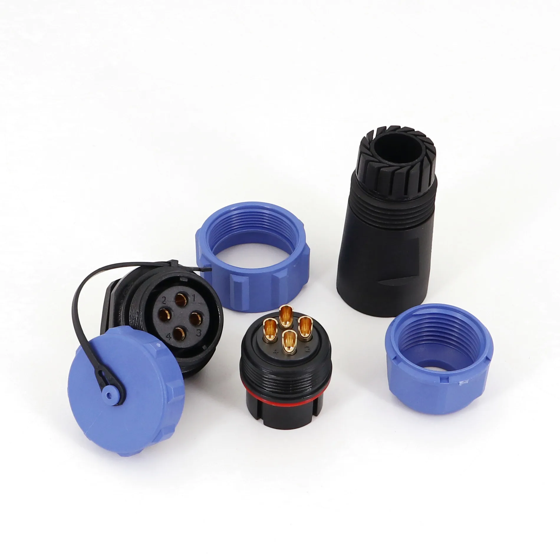 Weipu SP21 Chassis Panel Mount Waterproof IP68 Circular Aviation Plug Cable Connector