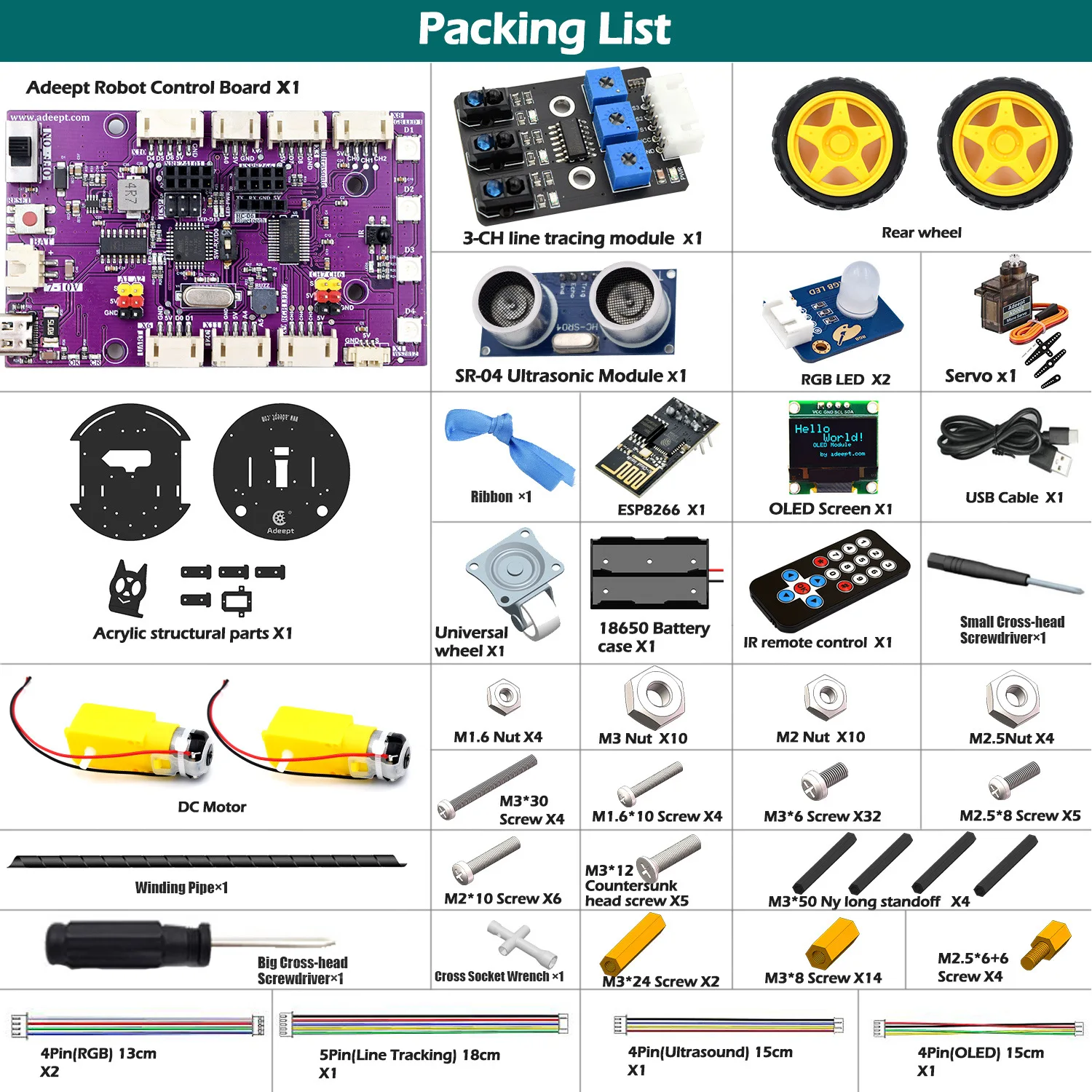 Arduino Smart Car Programming Learning Kit with Tutorials