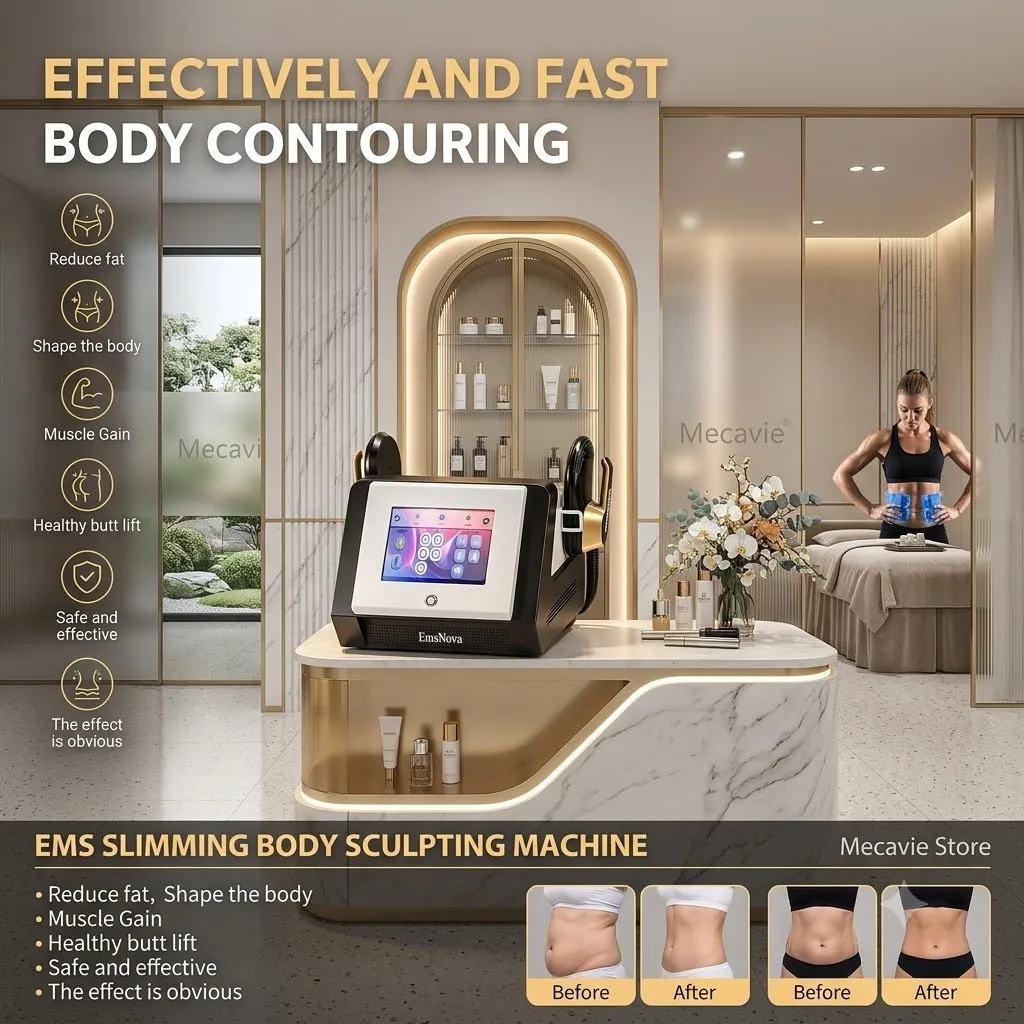 NEO Contouring Sculpting Cellulite Remover Machine, Professional Full Body Abdominal Electric Muscle Stimulator for Salon & Home Use, High-efficiency Fat Burning, Tighten Loose Skin, Eliminate Stubborn Cellulite, Boost Abdominal Muscle Growth, Tone Hips T
