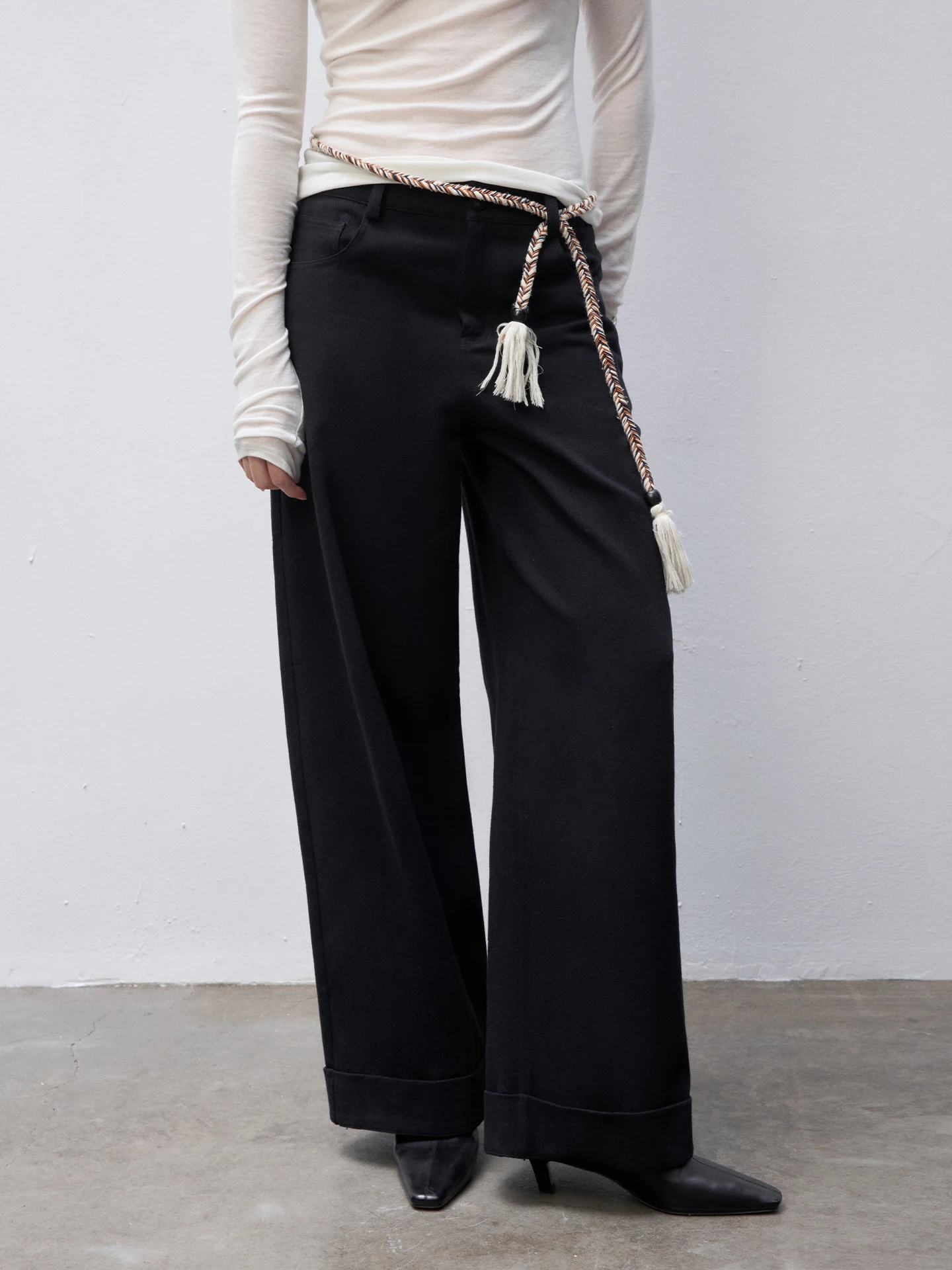 

Классические обновленные мягкие удобные хлопково-льняные свободные повседневные брюки Inkling для женщин, осенне-зимние, в пол, прямого кроя, повседневные