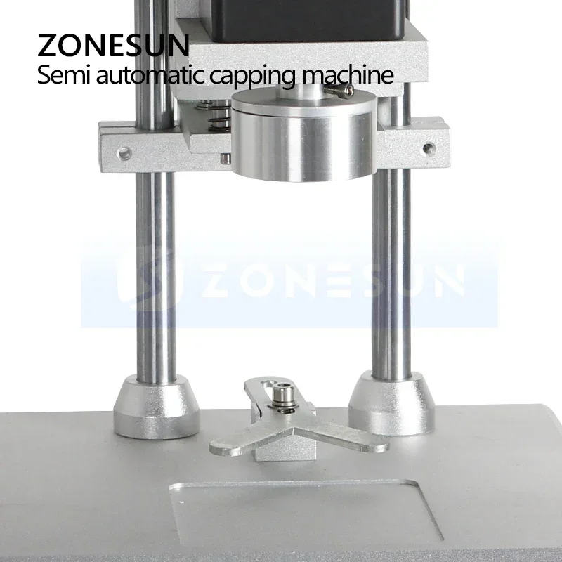 ZONESUN ZS-XG450  Desktop Electric Capping Machine Semi Automatic Adjustable Speed Screw Capper for Cosmetic Jar Medicine Bottle