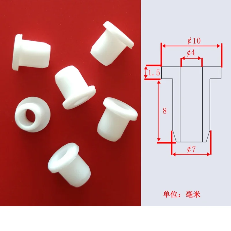 5mm-51.3mm White Hollow Silicone Rubber Snap-on Grommet Hole Plug Ring Gasket Wire Cable Wiring Protect Bush Seal Stopper