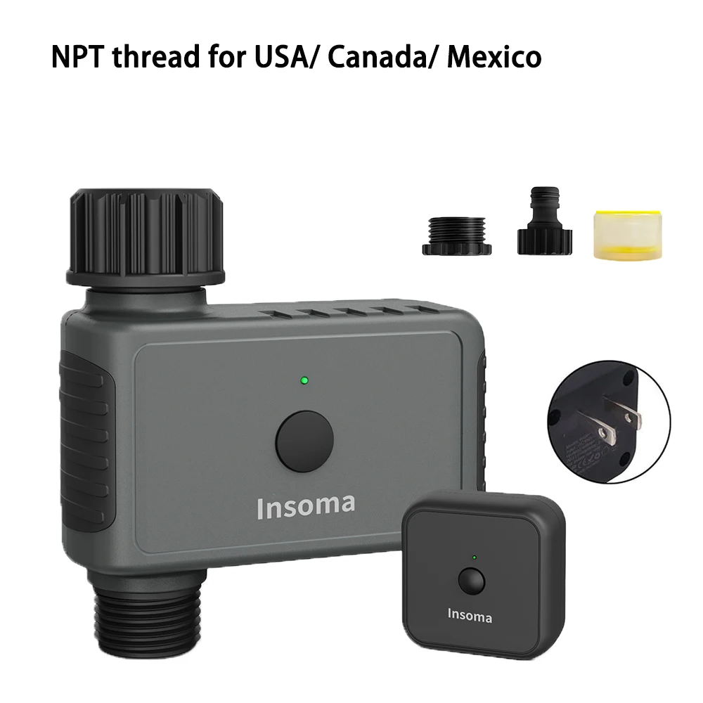 Insoma Wifi Automatische Strooi Timer Afstandsbediening Tuin Water Timer Slimme Irrigatie Besproeiing Systeem Slang Controle-eenheid Ondersteuning Alexa