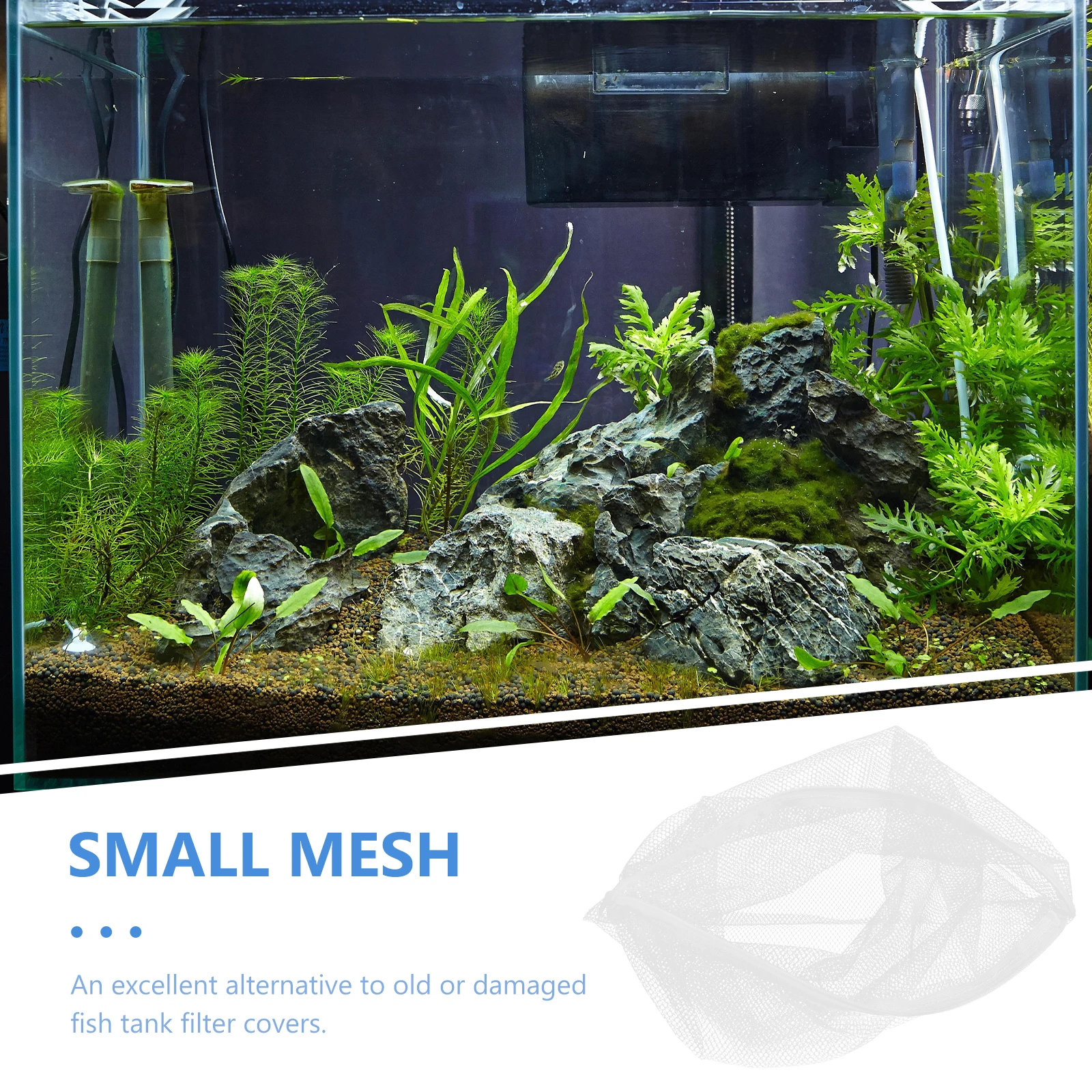 

5Pcs Aquarium Filter Mesh Bags Resistant Fish Tank Zipper Storage Pouches for Activated Carbon Volcanic