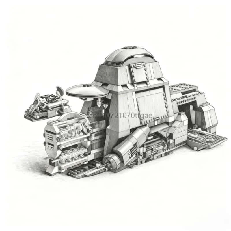 

Space Trade Federation MTT Compatible MTT Container Troop Carrier Block Toy Children Manufacturer Gift Children