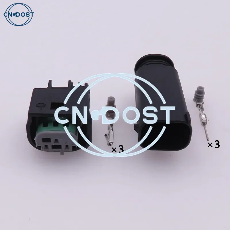 

1 комплект, 3-контактный 968401-1, автоматический переключатель давления для кондиционирования воздуха, кабельная вилка датчика холодного воздуха в сборе переменного тока 1J0972483 2-967642-1