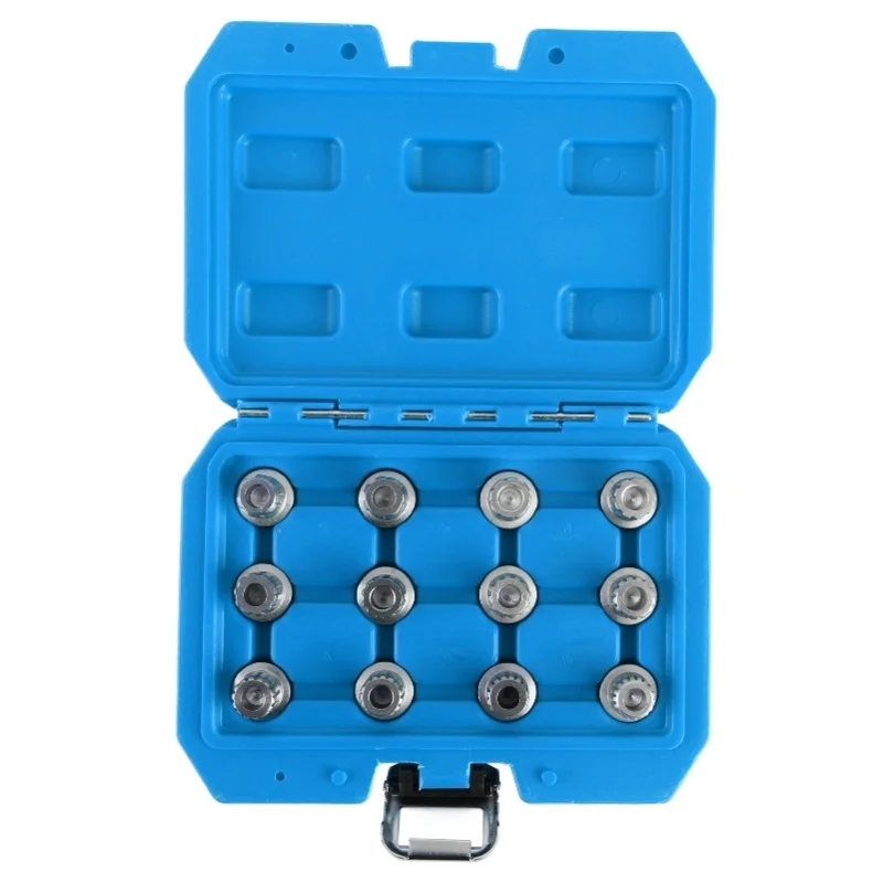 

12pcs Car Spline Bits Locking Wheel Nuts Remove Tool Kits Auto Maintenance Repair