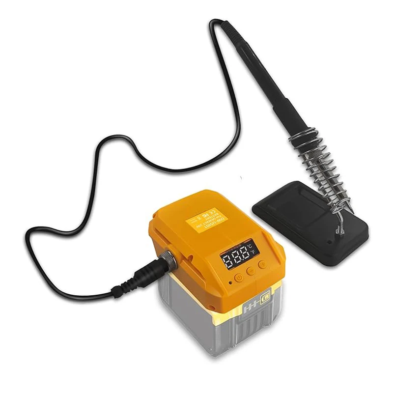 60W Wireless Electric Soldering Iron for Dewalt 18V 20V Battery Digital Display Portable Soldering Station Welding Repair Tool