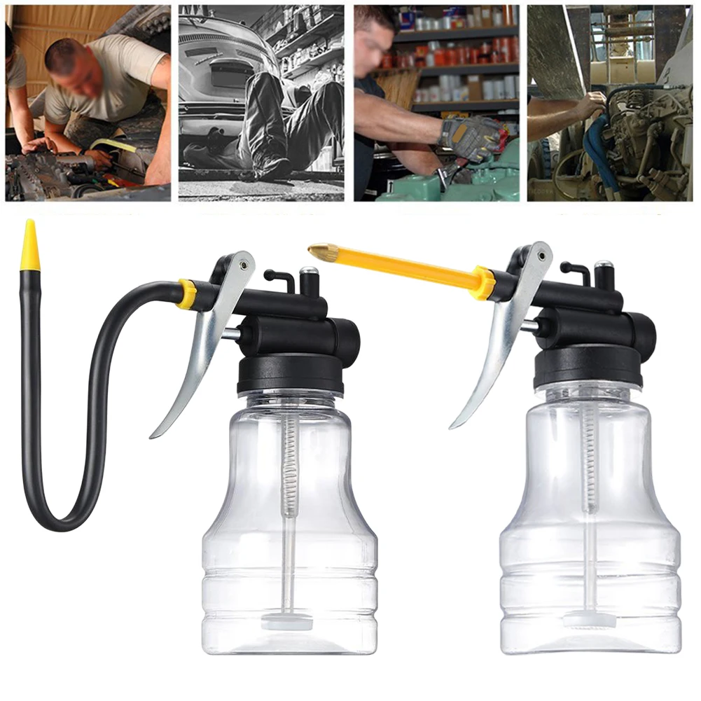 Oil Tank Filler High-pressure Oil Pot Bottle Transparent Snow Foam Spraying Bottle Oil Can Machine Extended Hose Car Repair Tool