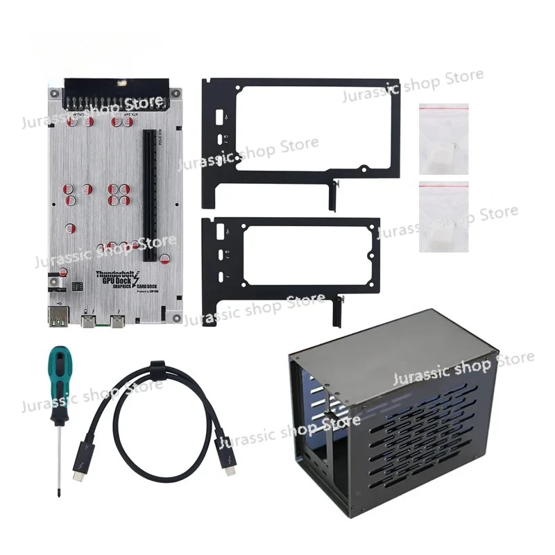 

TH3P4G3 Mini External GPU Dock + SFX/ATX Power Supply Case for Laptop Thunderbolt-Compatible 3/4