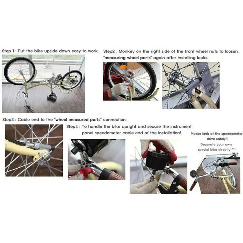 Bike Speedometer Mechanical Odometer Bicycle Computer Waterproof Mechanical Speedometer Mountain Bike Code Table Mechanical