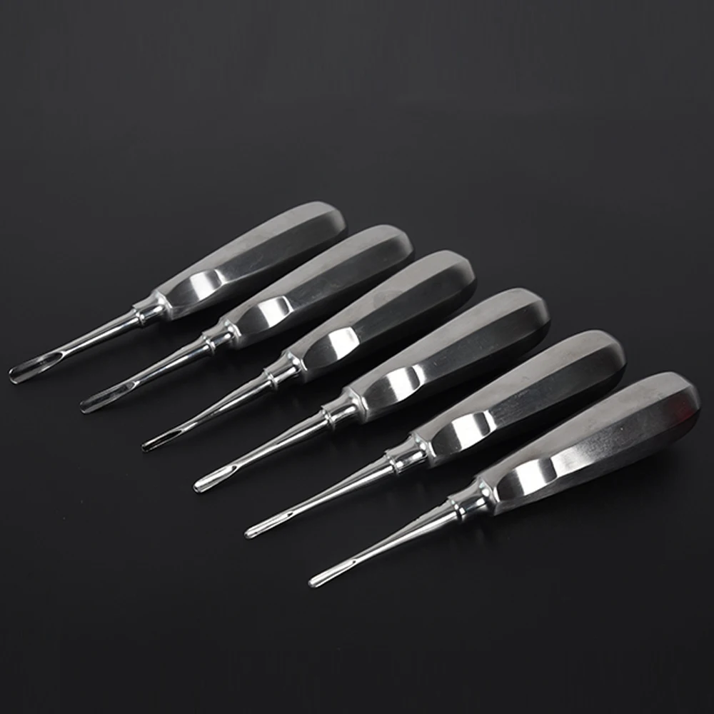 Dental Elevator Tooth Elevator Stainless Steel Dentist Tools Stright Curved Root Elevator Dental Lab Instrument