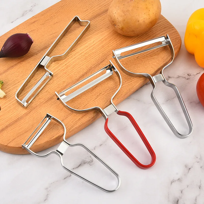 [Buy 1 get 1 free] Household stainless steel peeler Household fruit peeler Fruit and vegetable planer Potato scraper Kitchen tools wholesale