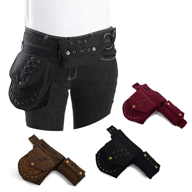 

Men's Wallets Motorcycle Bags Punk Waist Bags Chest Mobile Phone Bags Outdoor Sports Diagonal Bags Chest Bags fanny pack luxury