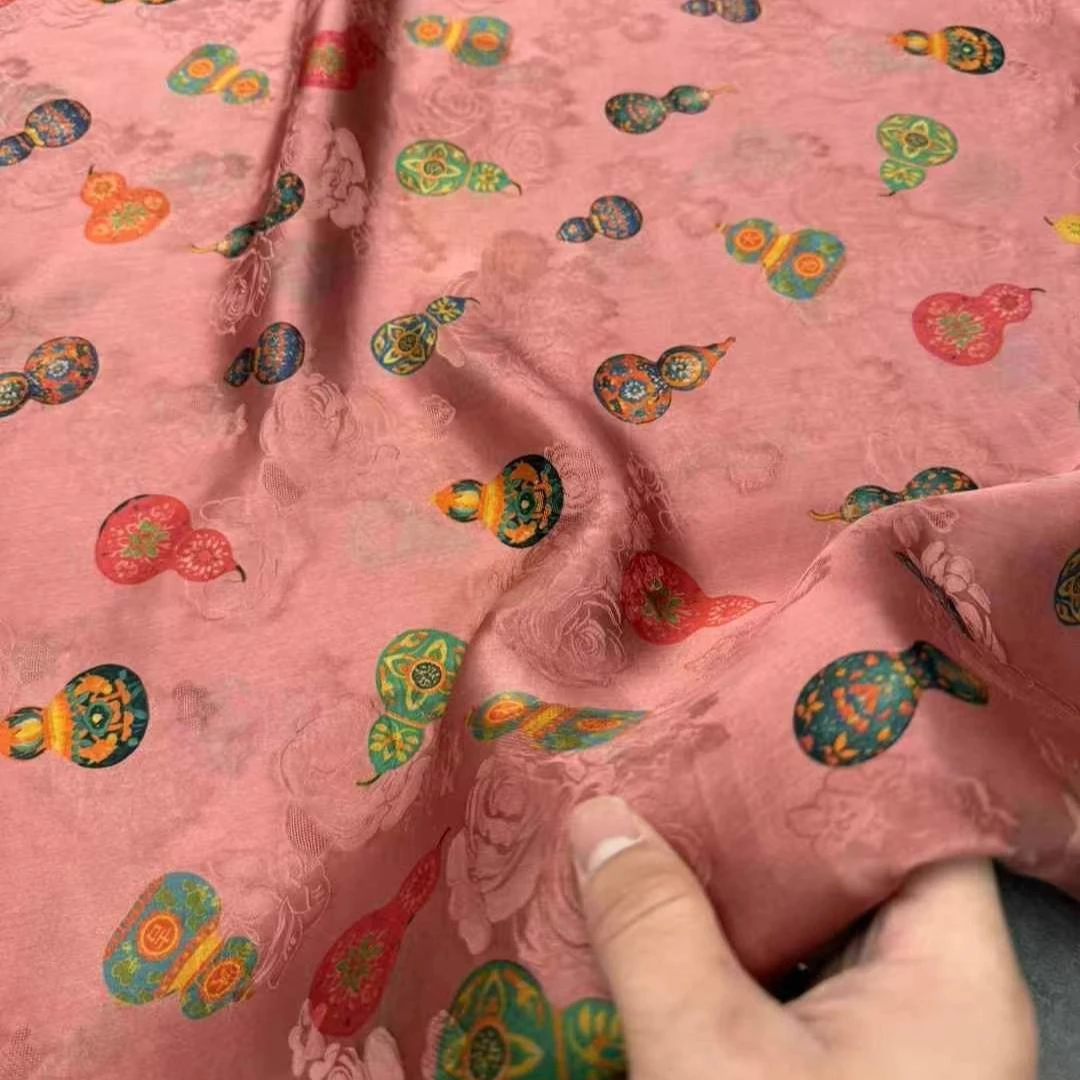 

114 см, ширина 25 мм, тяжелая шелковая ткань для шитья своими руками, лето, весна, розовые классические брюки, пижамный жилет, удобный материал R2450