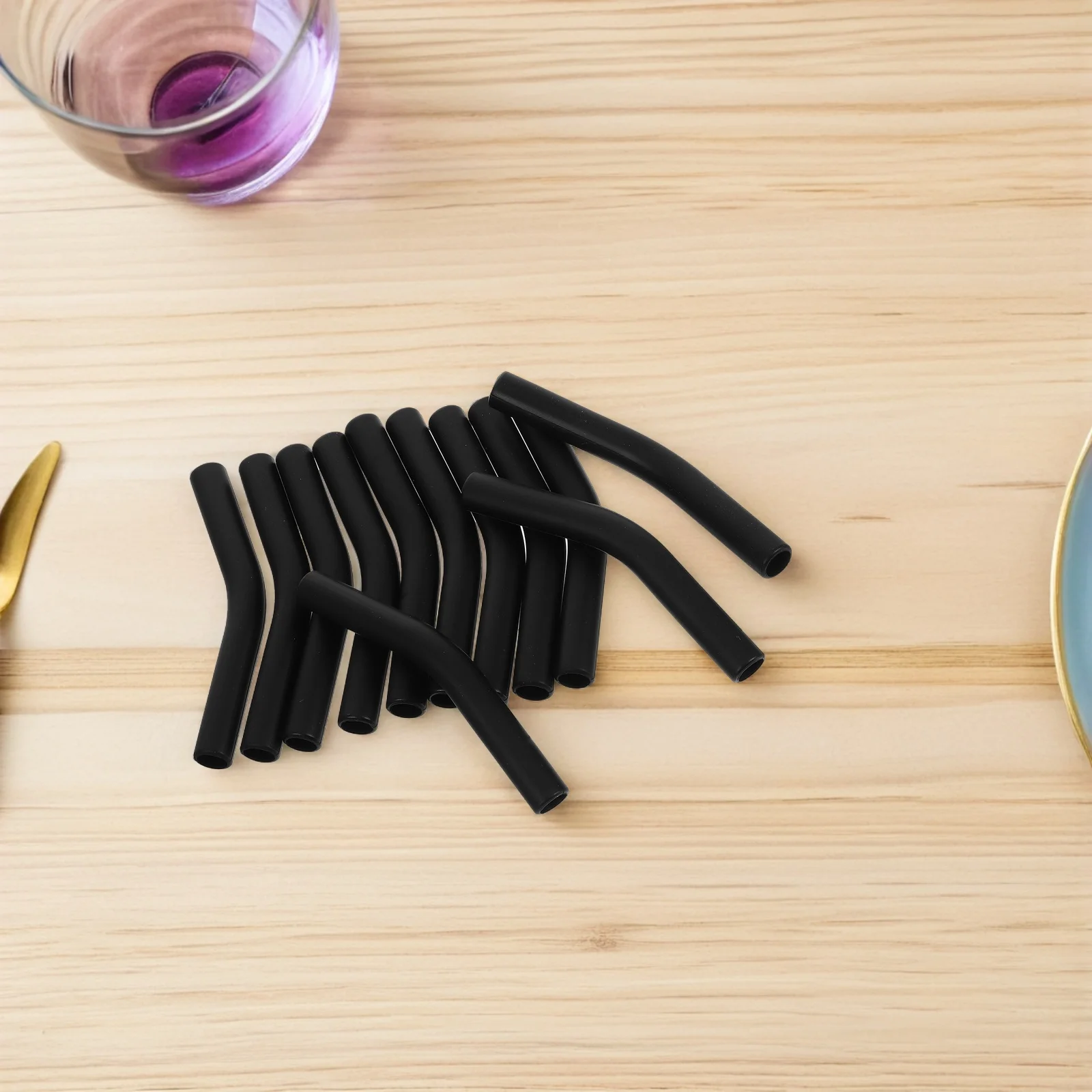 

12Pcs Stainless Steel Straw Covers 8Mm Silicone Tips Reusable Soft Mouthpieces for Hot Cold Drinks Replacement Covers for Metal