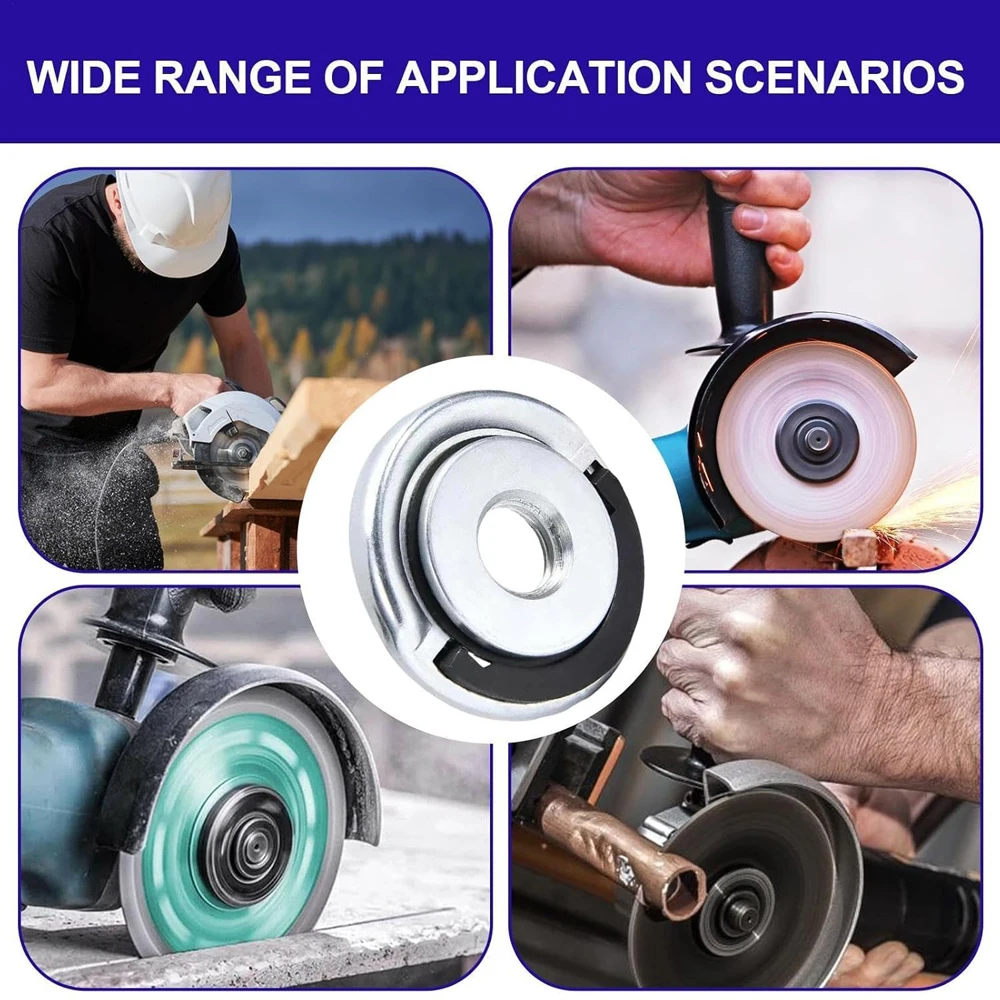 Angle Grinder Flange Nut M14 Thread, Self-Tightening Tool-Free Quick Release Locking Nut Replacement, M14 Angle Grinder Grinding