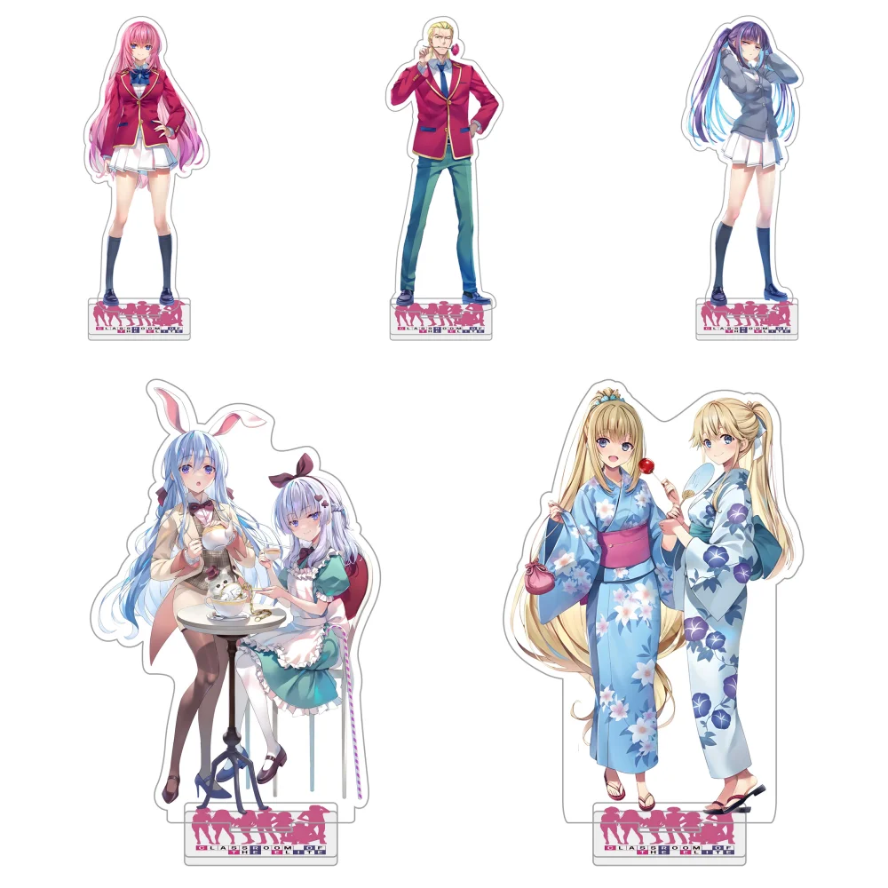 New Classroom of the Elite  15cm Acrylic Stand - Horikita Suzune & Karuizawa Kei || Hot Anime Desktop Decoration Toys keychain