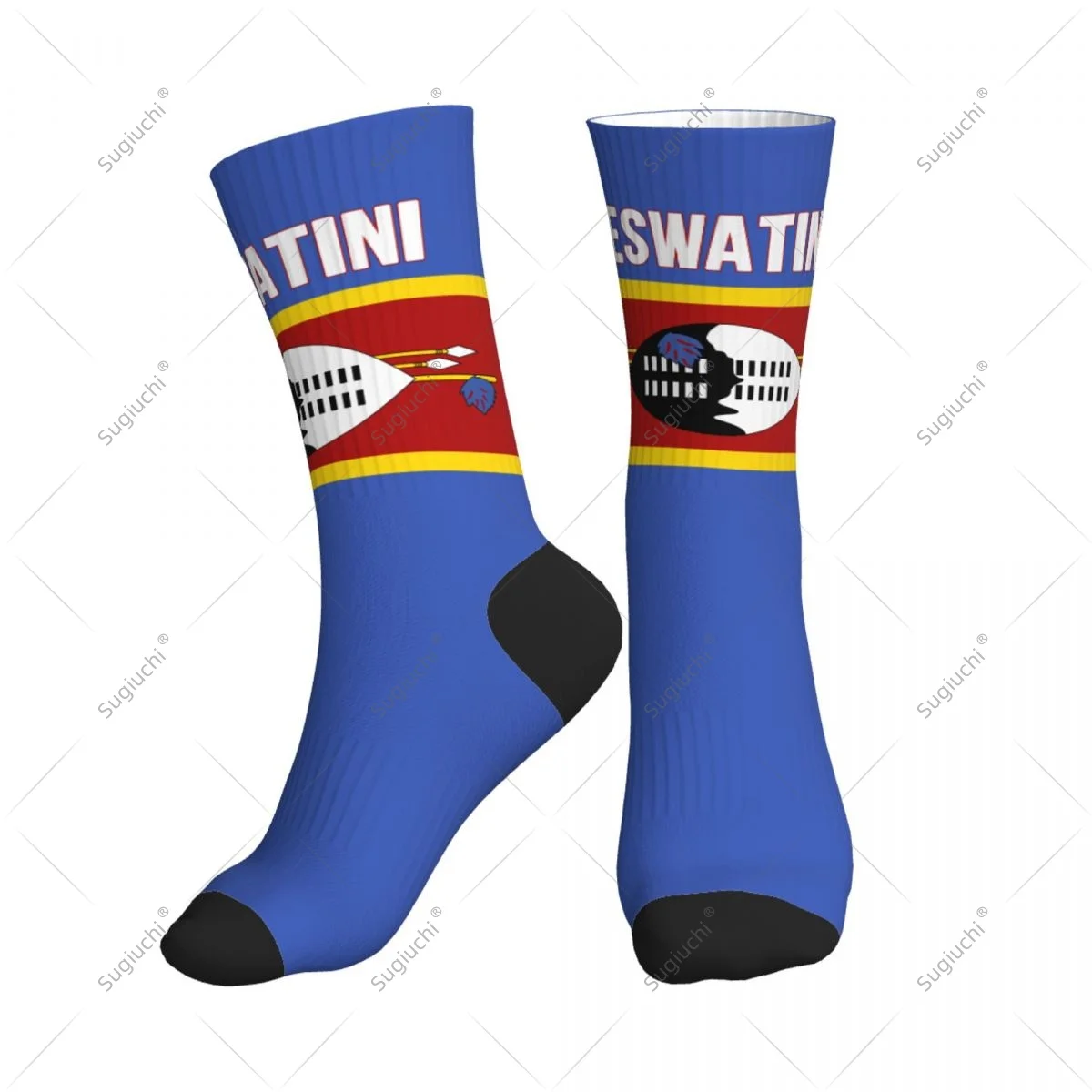 

Полиэстеровые носки до середины икры с 3D принтом флага Эсватани для мужчин и женщин, кавайные носки, уличные носки для скейтборда
