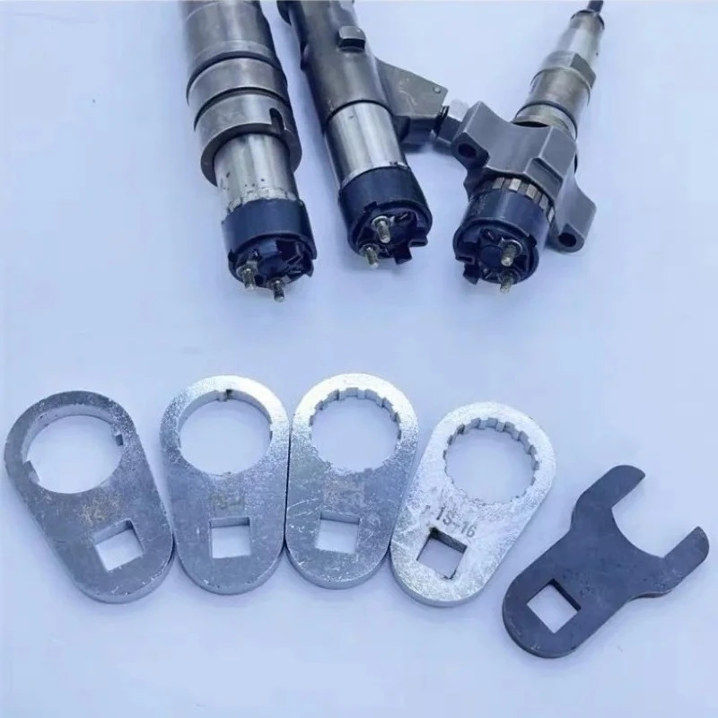 5pcs Diesel Common Rail Injector Nozzle Cap Solenoid Valve Remove Disassemble Wrench Tool view 5