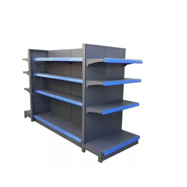 Gondola Shelving High Load Capacity  Shop Racking  Wall Sided Supermarket Shelf