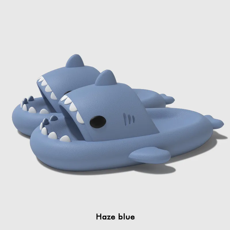 

Новые летние тапочки-акулы для женщин - мягкие домашние нескользящие тапочки для ванной, подходящие для мужчин, парный дизайн для улицы и уютного дома