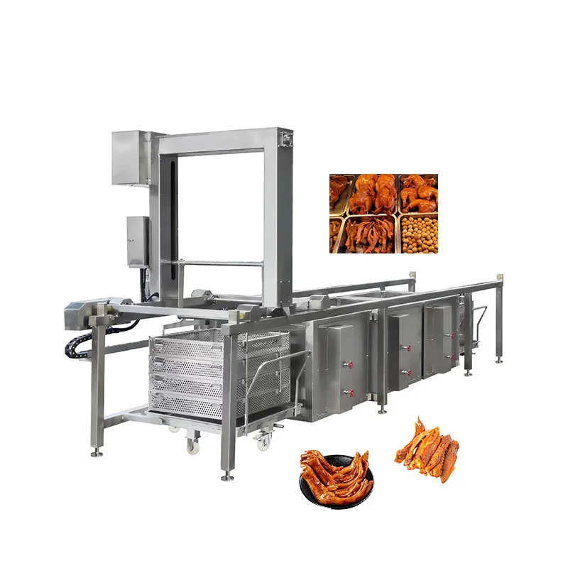 Continuous Steam Braised Beef Mutton Cooking Machine for Canteen Restaurant Commercial Food Factory Processing Line Customize
