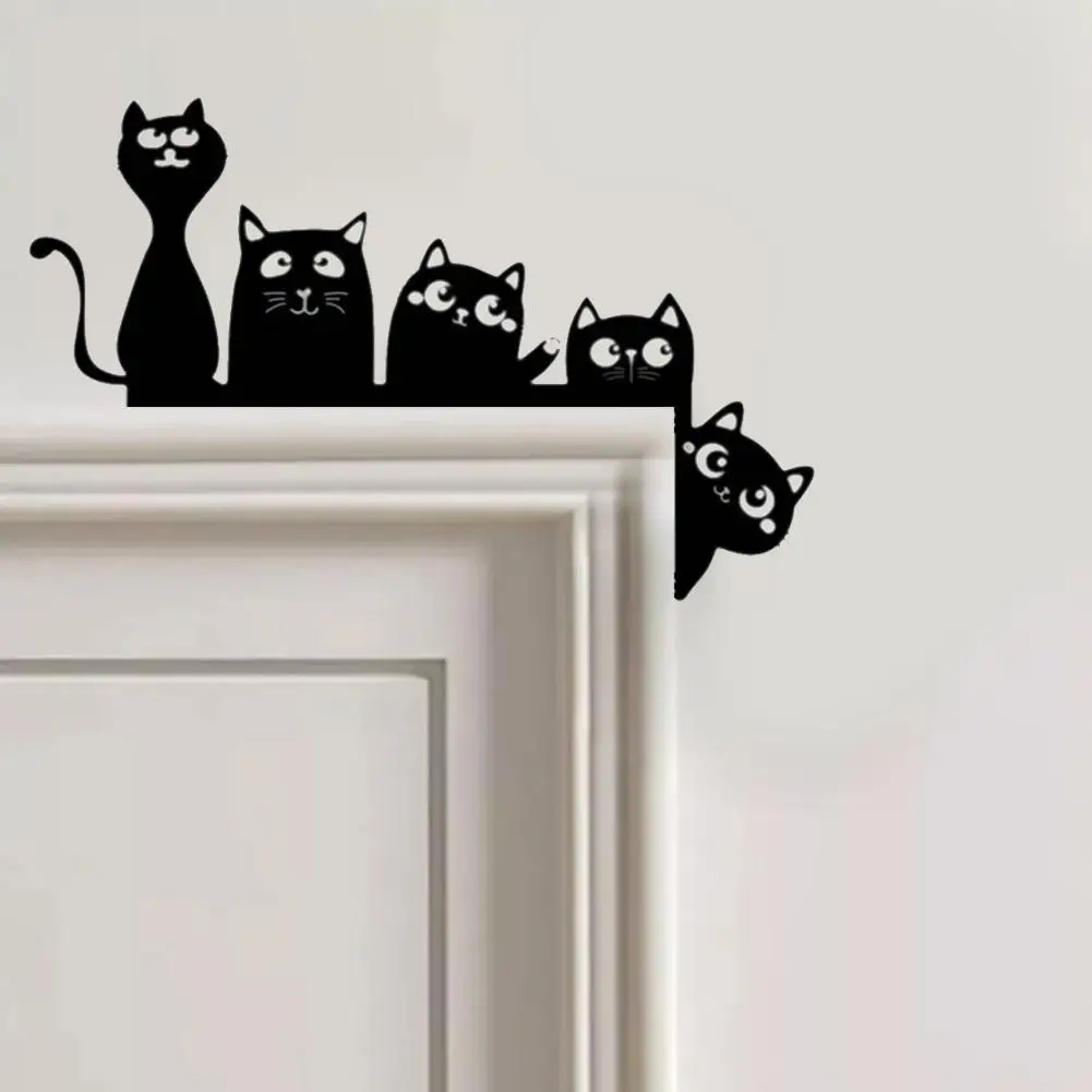 Metal Cat Door Corner Decoration Door Lintel Holiday Decoration Door Top Decoration Cat Halloween Door Top Witch