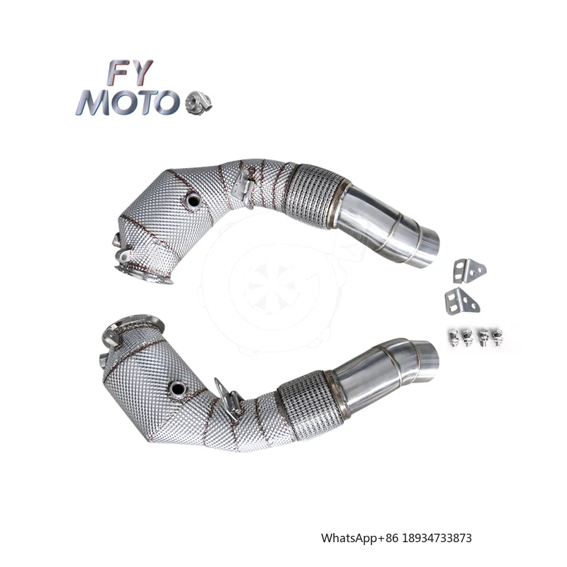

Выхлопная водосточная труба для двигателя BMW F10 M5 2012+ F13 M6 2012+ S63 с теплозащитным экраном