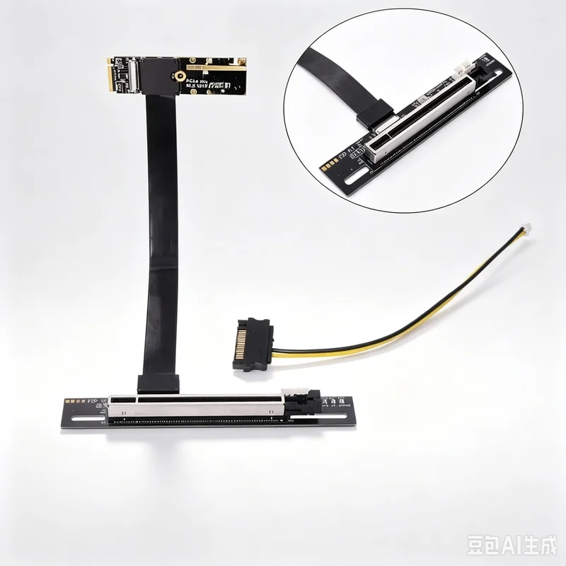 aa-for-adt-m2-nvme-to-pcie-50-x16-extender-gen5-riser-adapter-cable-ffc-flex-board-ngff-interface-for-pci‑express-expansion-eg