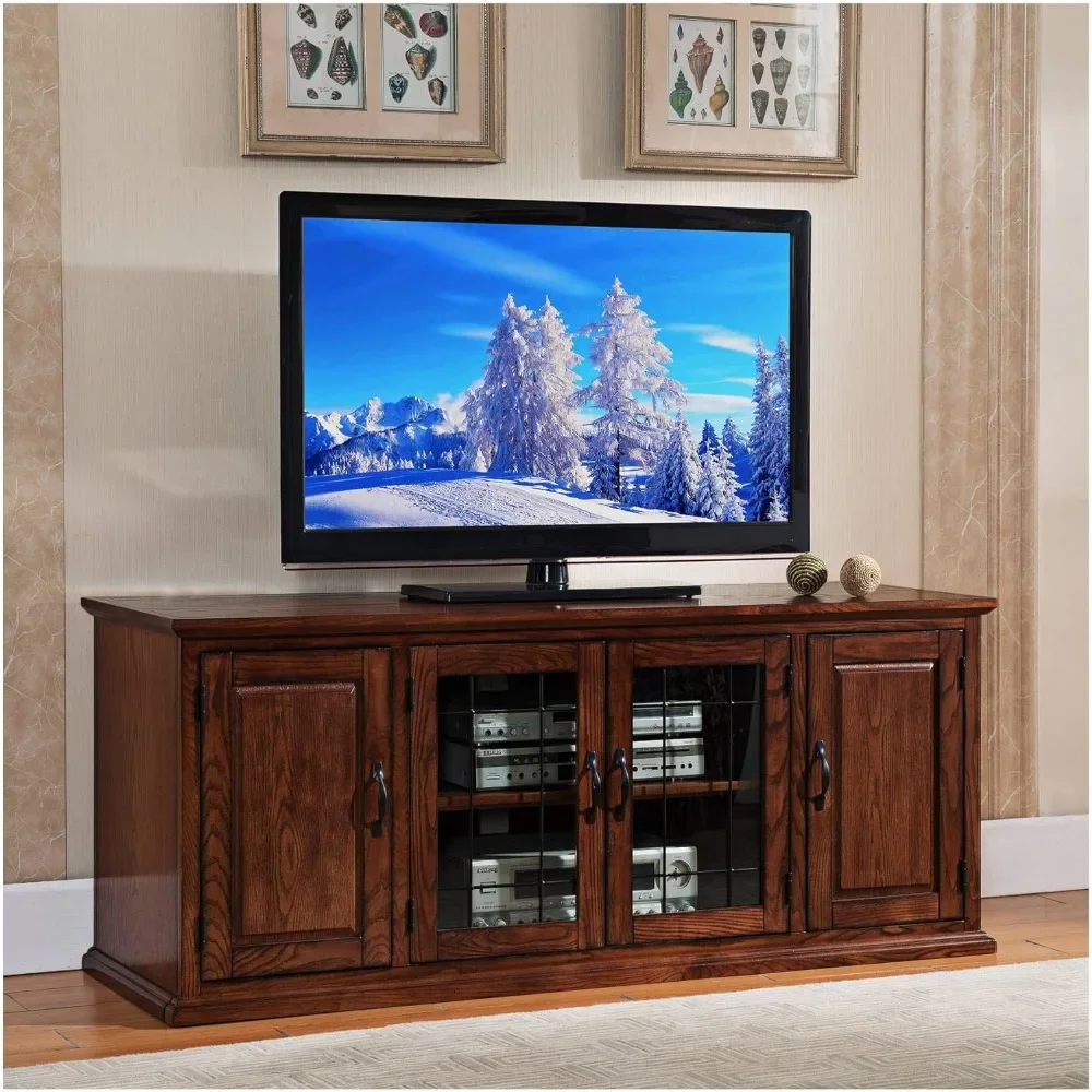 80360 Leaded Glass TV Stand For 65