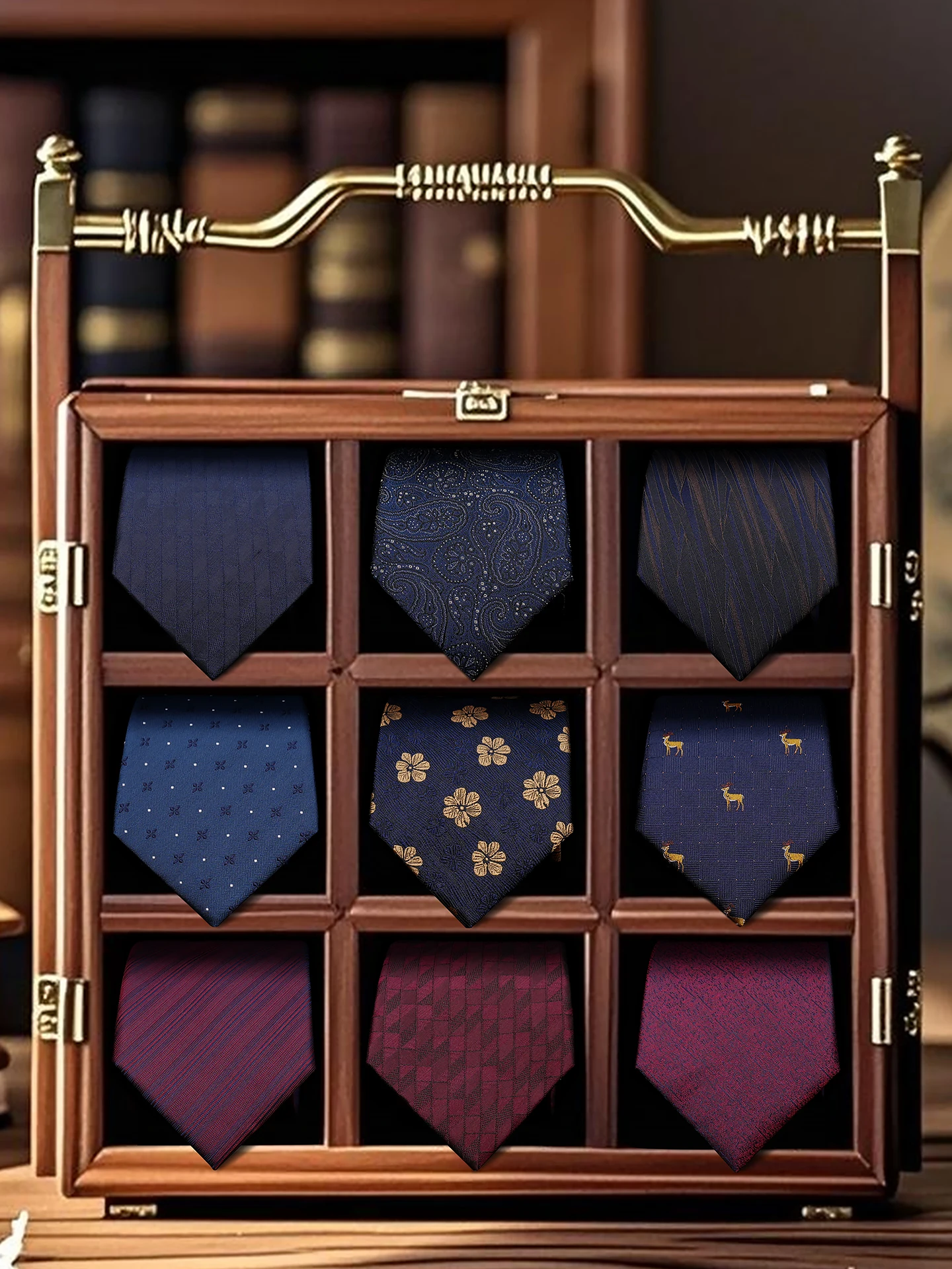 100-de-seda-de-alta-calidad-para-hombre-corbata-con-patron-geometrico-retro-rojo-vino-accesorios-para-traje-camisa-banquete-de-negocios-corbata-de-seda-real-de-8cm-de-ancho